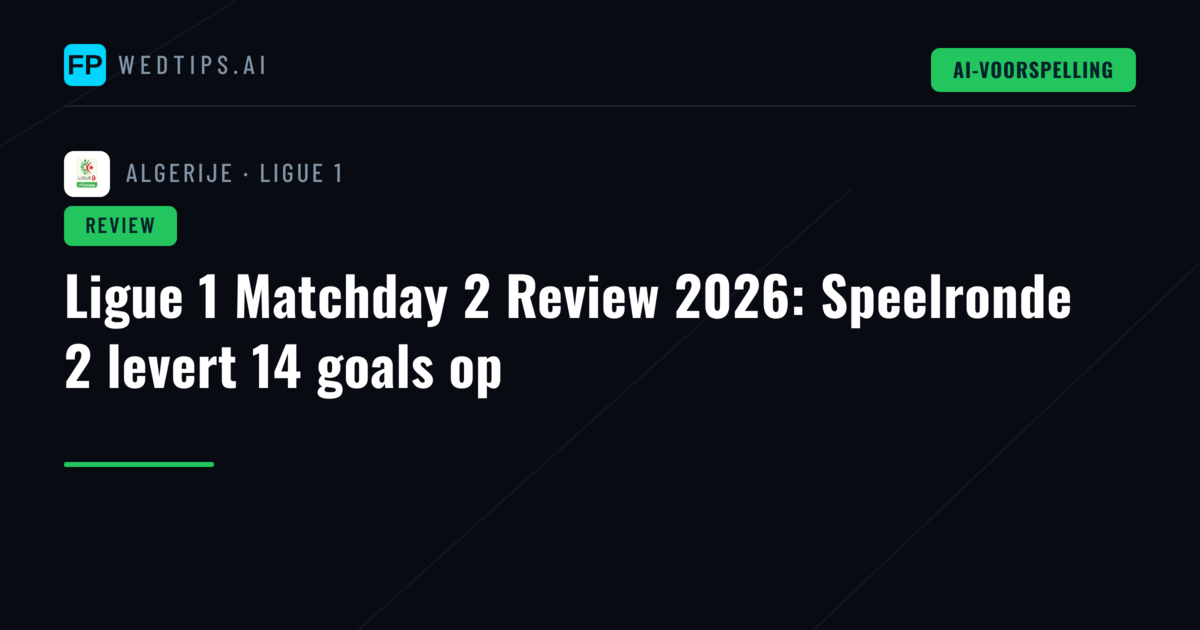 Ligue 1 Matchday 2 Review 2026: Speelronde 2 levert 14 goals op