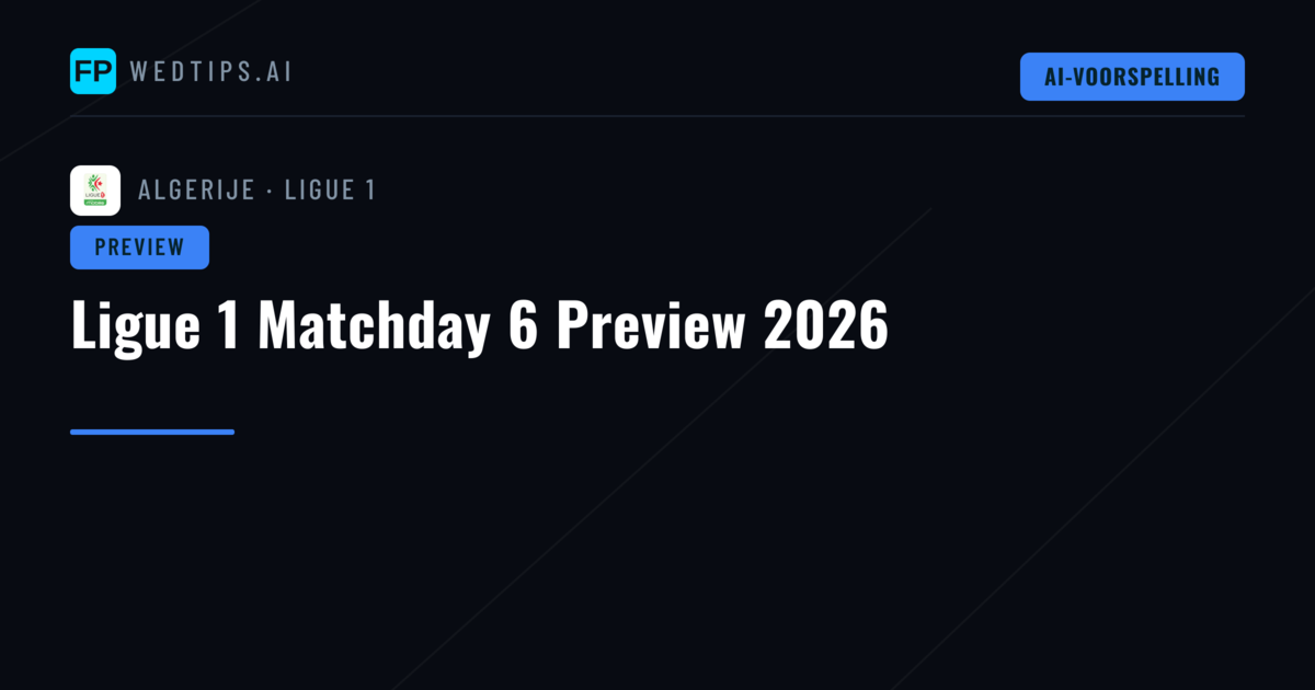 Ligue 1 Matchday 6 Preview 2026