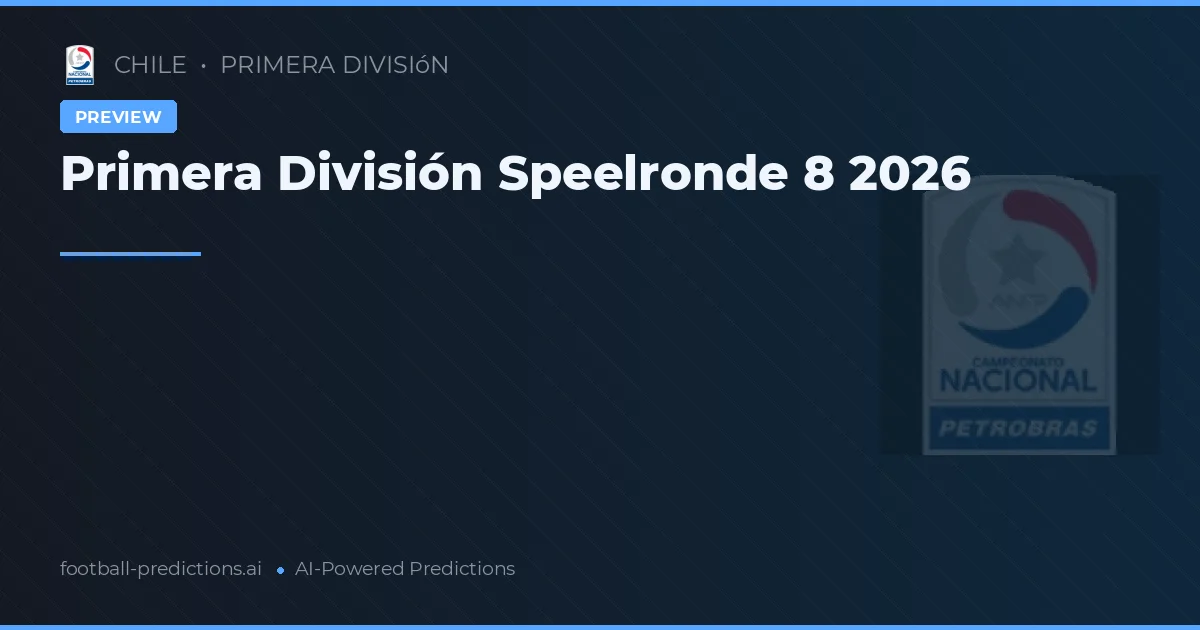 Primera División Speelronde 8 2026
