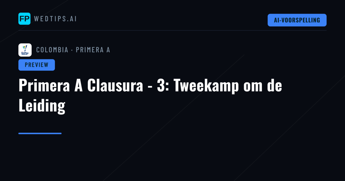 Primera A Clausura - 3: Tweekamp om de Leiding