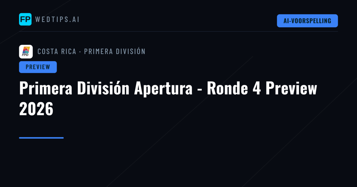 Primera División Apertura - Ronde 4 Preview 2026