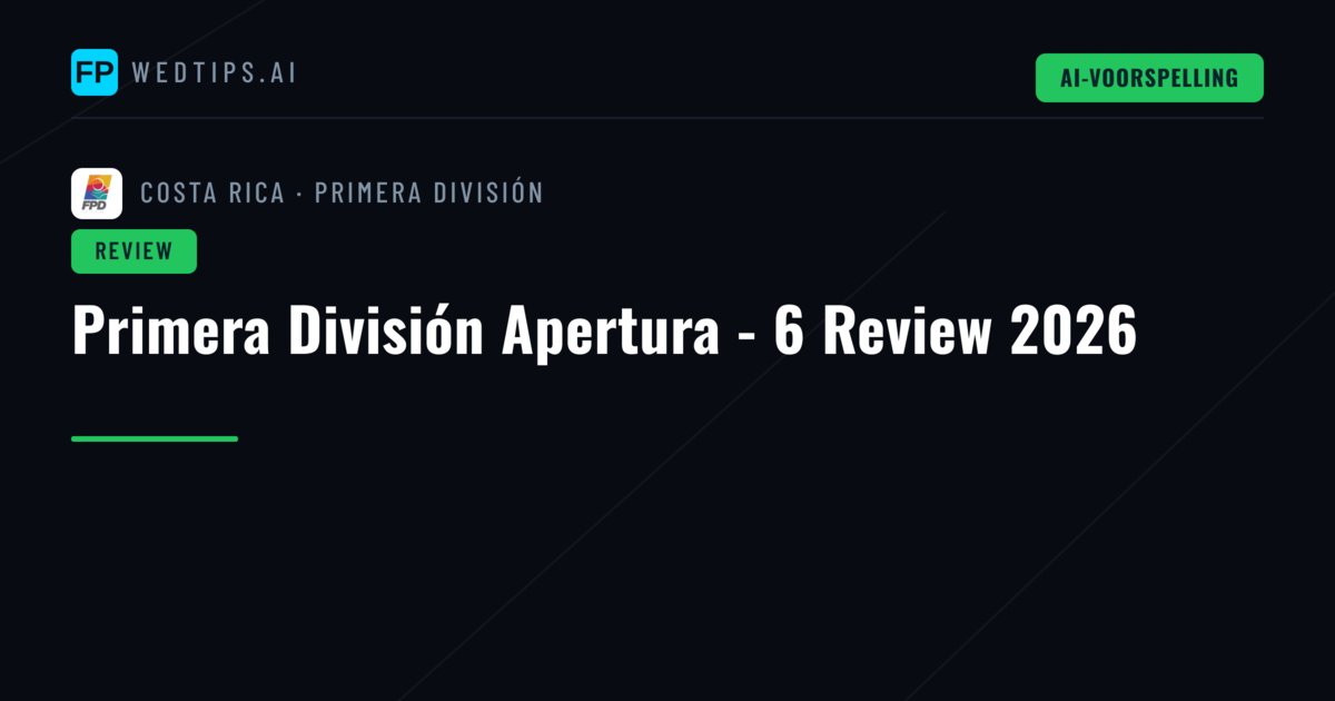 Primera División Apertura - 6 Review 2026