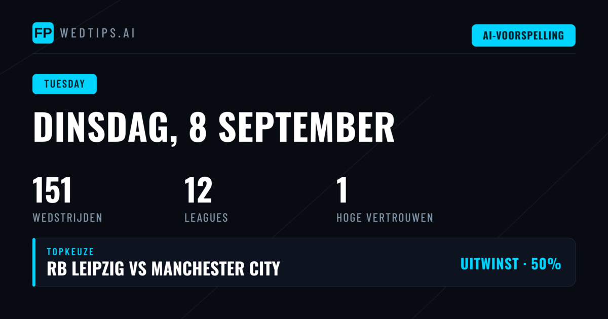 Champions League Heerst op Dinsdag