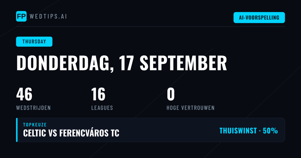 Europa League domineert donderdagavond