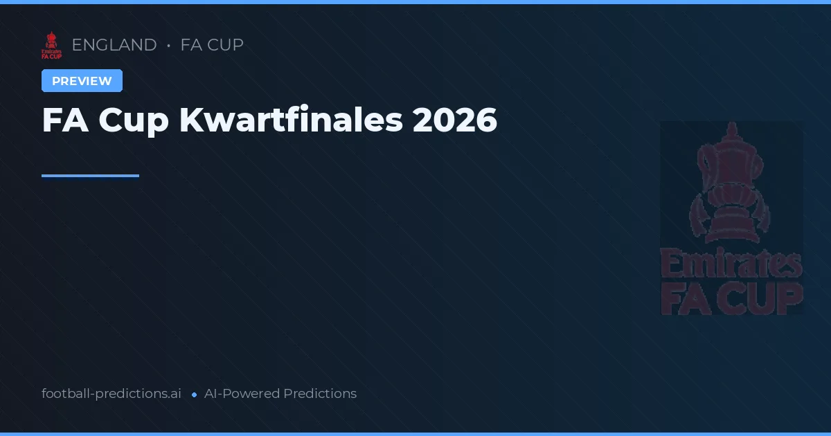 FA Cup Kwartfinales 2026