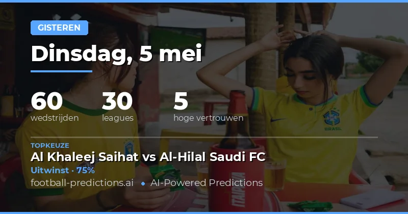Samenvatting van de Resultaten van 5 Mei 2026