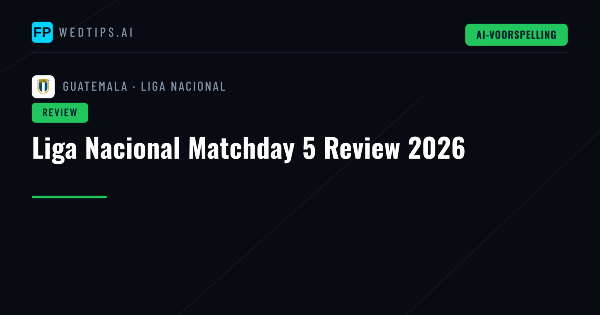 Liga Nacional Matchday 5 Review 2026