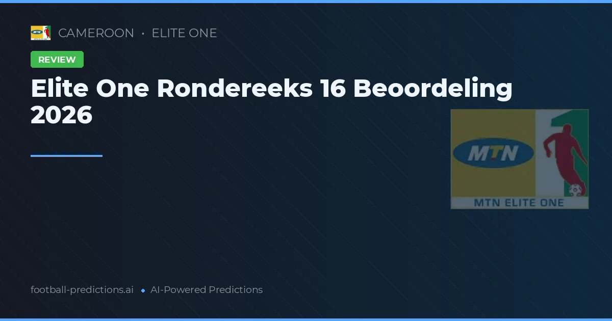 Elite One Rondereeks 16 Beoordeling 2026