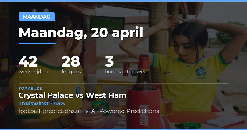 Monday Matches: Analyse en inzichten voor 20 april 2026