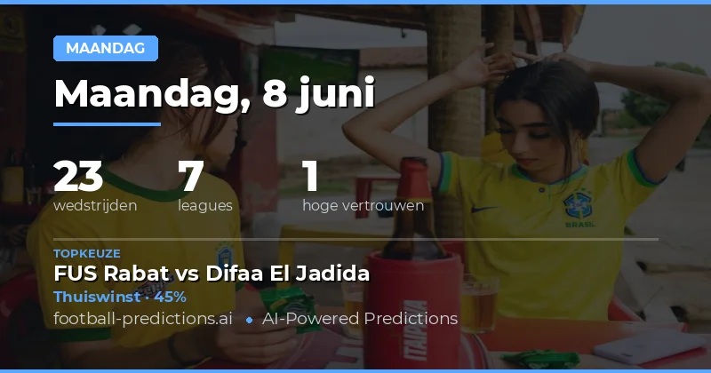 Maandag 8 Juni: Uitgebreide Fixture Analyse