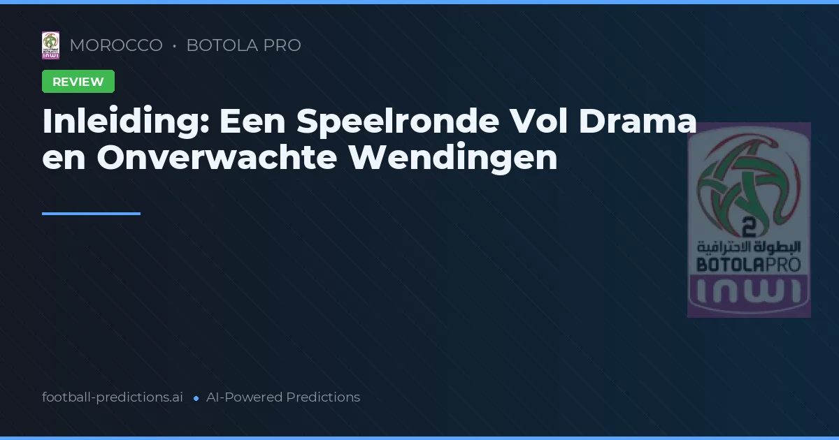Inleiding: Een Speelronde Vol Drama en Onverwachte Wendingen