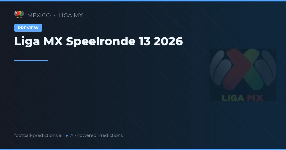 Liga MX Speelronde 13 2026