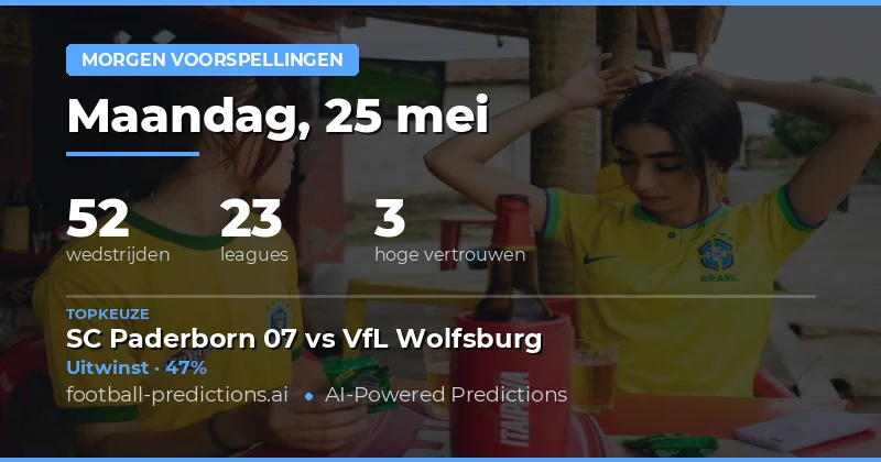 Analyse en Trends voor de Voetbalwedstrijden van Morgen