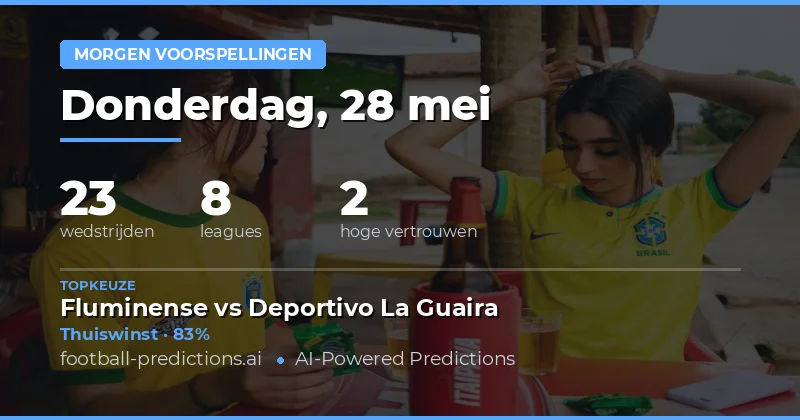 Analyse van de voetbalvoorspellingen voor morgen