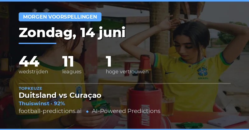 World Cup en Zuid-Amerikaanse Competities Domineren Zondag 14 Jun