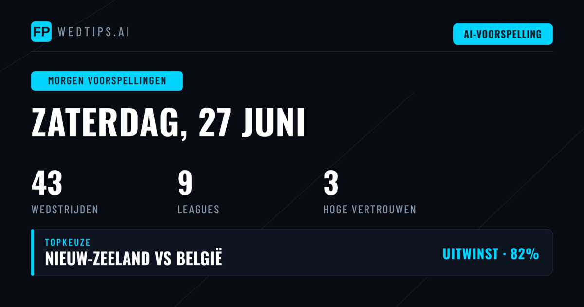 WK en Afrikaanse competities vormen zaterdag het speelveld