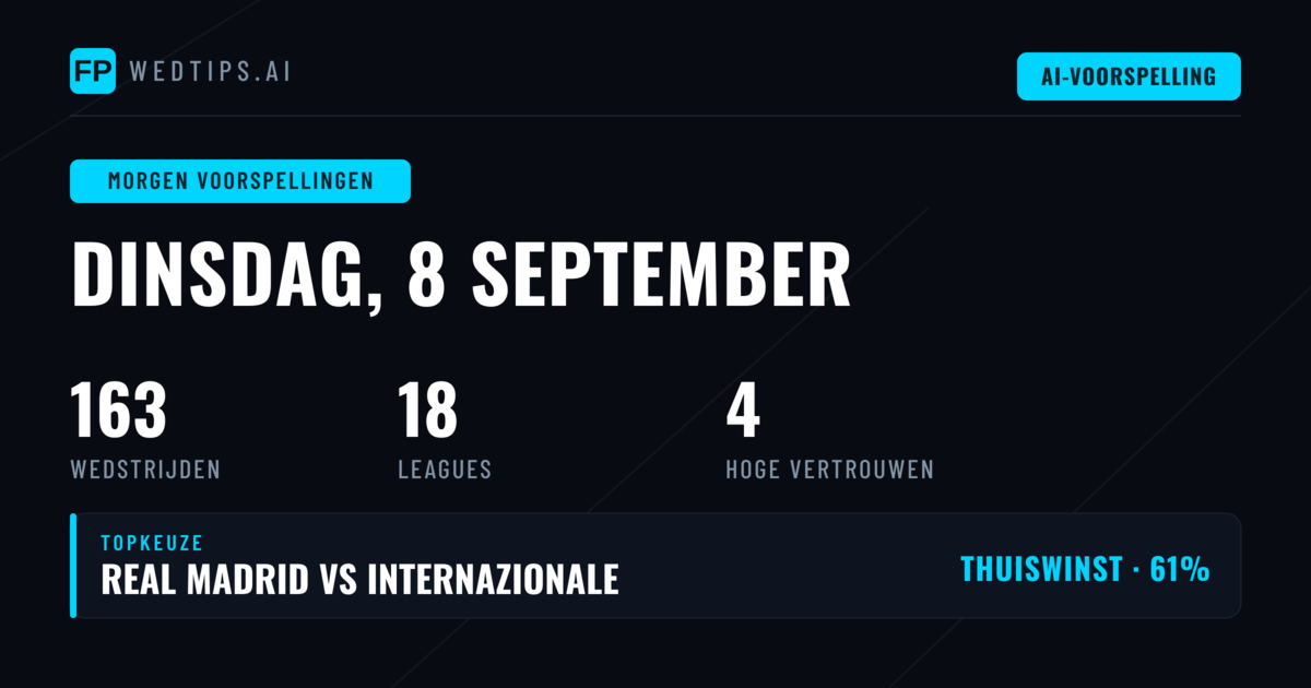 Champions League Heerst op Dinsdag