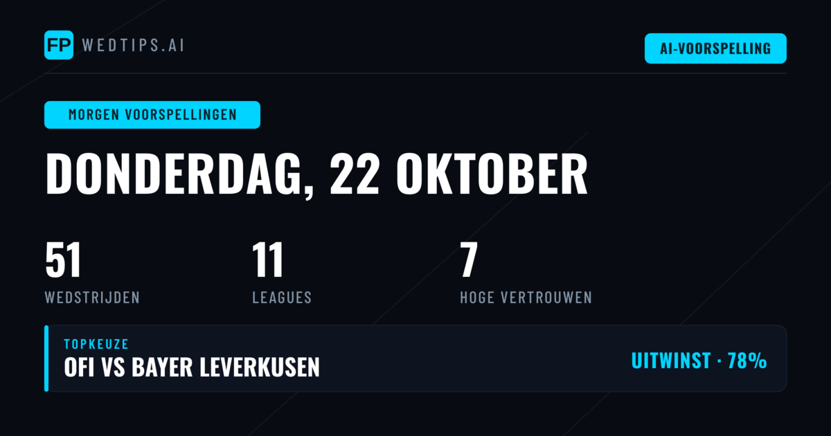 Donderdag in het teken van UEFA-wedstrijden