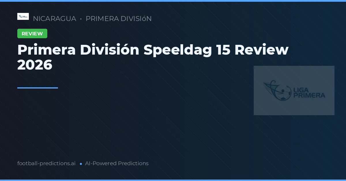 Primera División Speeldag 15 Review 2026