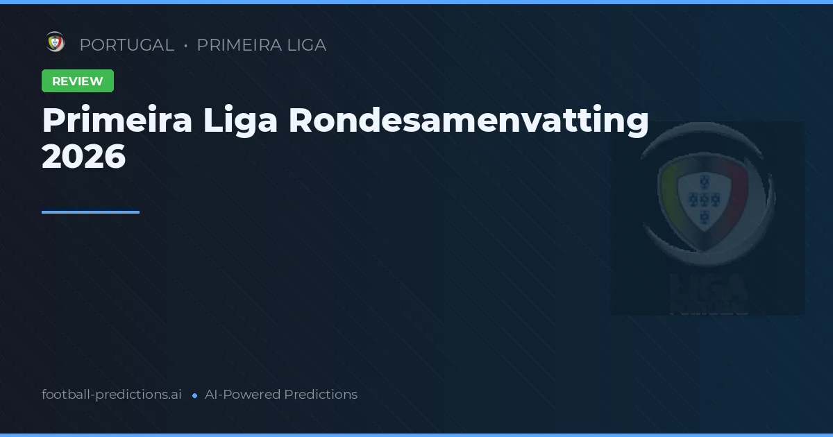 Primeira Liga Rondesamenvatting 2026