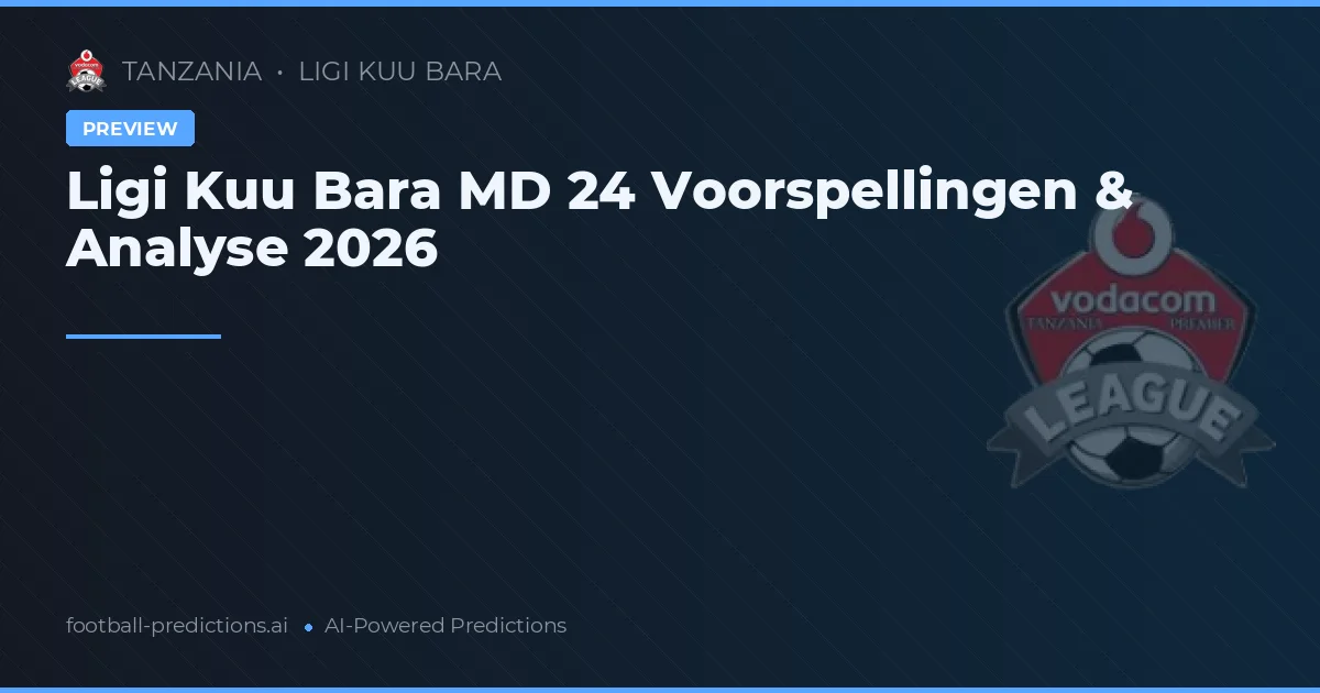 Ligi Kuu Bara MD 24 Voorspellingen & Analyse 2026
