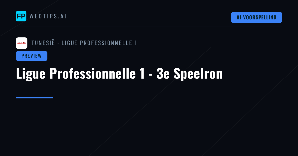 Ligue Professionnelle 1 - 3e Speelron