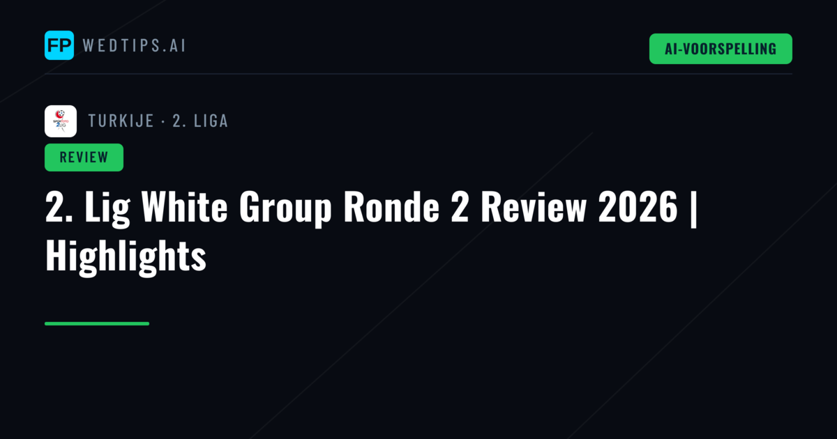 2. Lig White Group Ronde 2 Review 2026 | Highlights