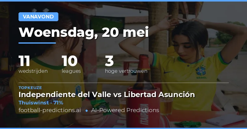 Verslag van de avondwedstrijden op 20 Mei 2026
