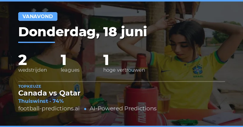 World Cup 2026: Avondprogramma Donderdag