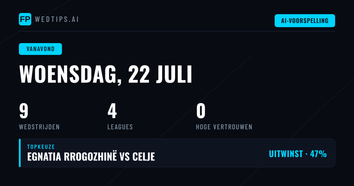 MLS Dominant in Woensdagprogramma