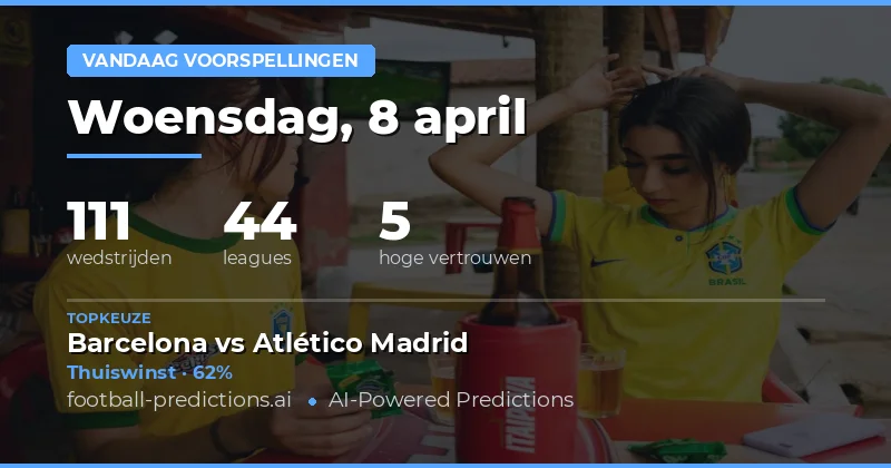 Vandaag weer een drukke dag in de voetbalkalender