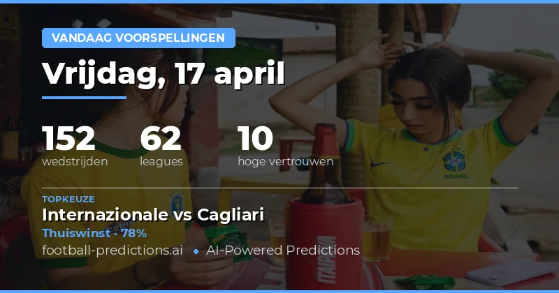 Vandaag is een drukke dag voor voetbalfans