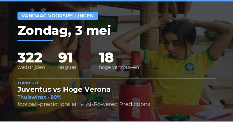 Vandaag is een dag vol kansen voor de scherpzinnige voetbalfan