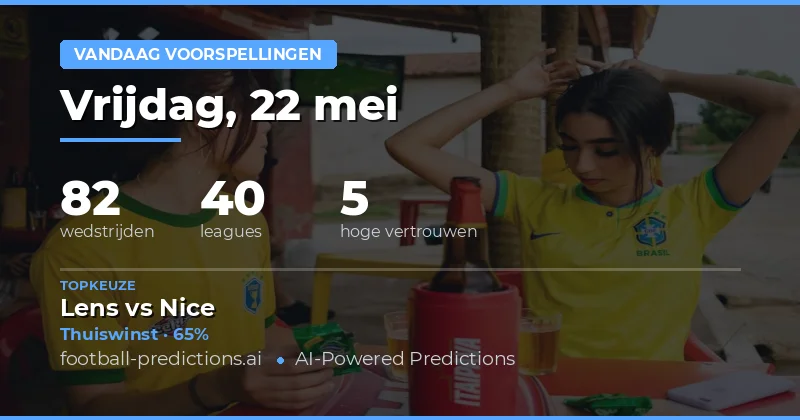 Vooruitblik op de Voetbalwedstrijden van Vandaag