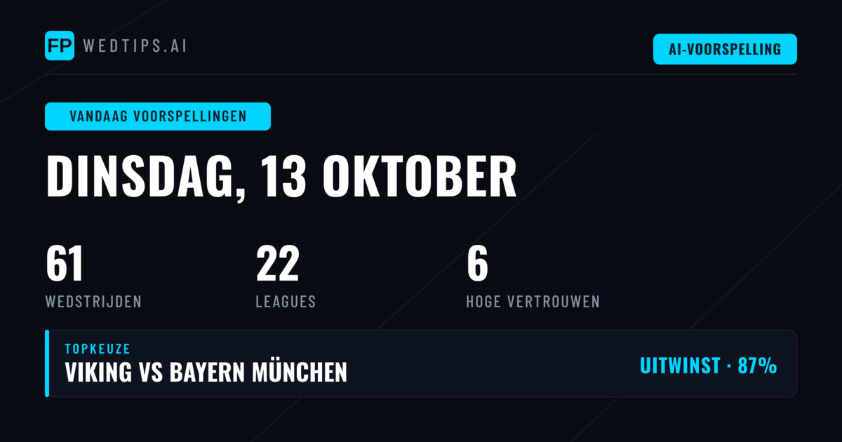 Champions League Heerst op Dinsdag