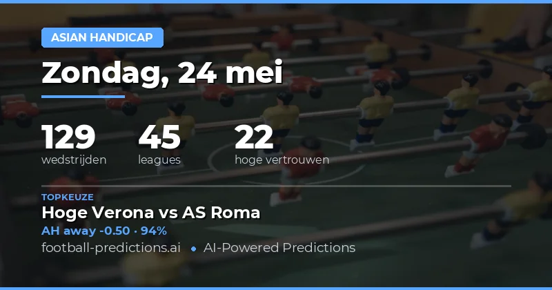 Analyse van de voetbalmarkt op 24 mei 2026