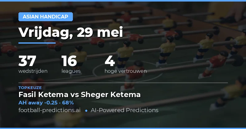 Strategische Inzicht voor de Voetbalmarkt op 29 Mei 2026