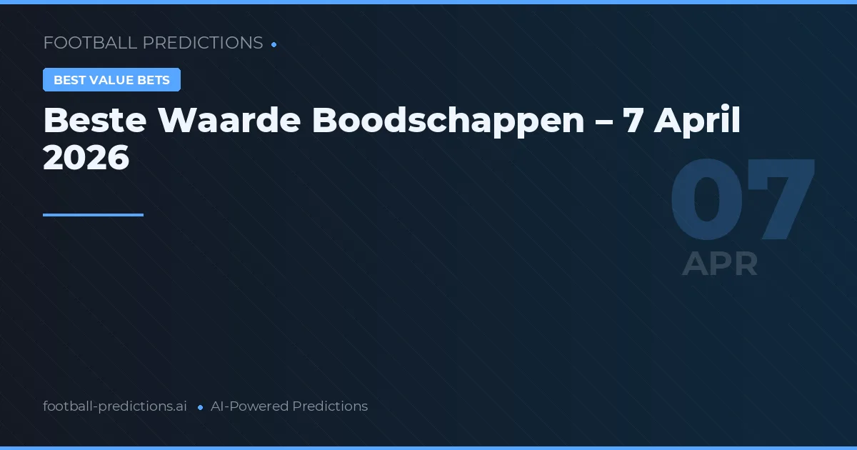 Beste Waarde Boodschappen – 7 April 2026