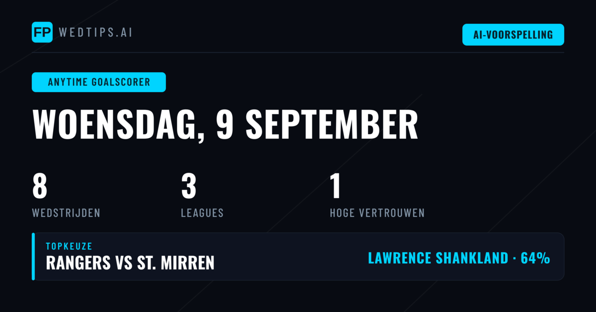 Top AS-tips voor 9 sep 2026