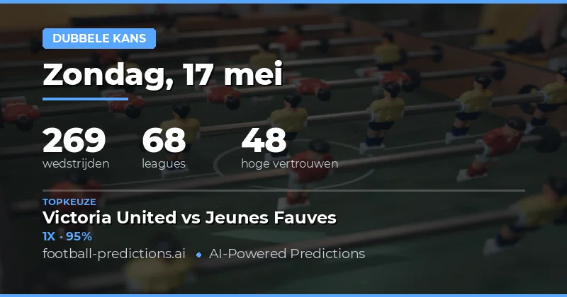 Inleiding tot de Double Chance Tips