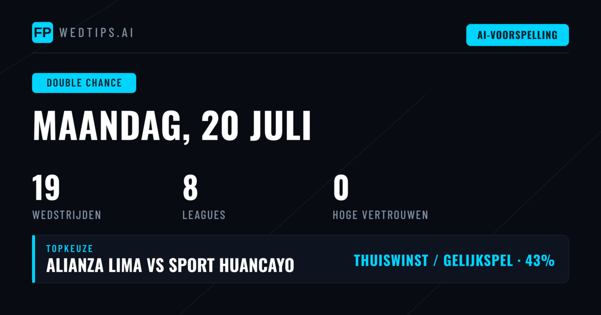 Waarom Double Chance Wedden de Slimme Keuze Is