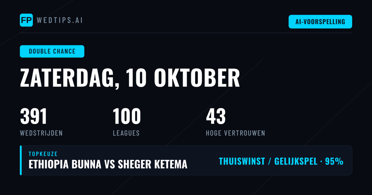 Top DC Picks voor 10 Okt 2026