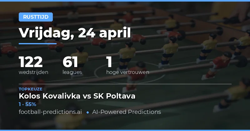 Strategische Voorspellingen voor de Halve Tijd