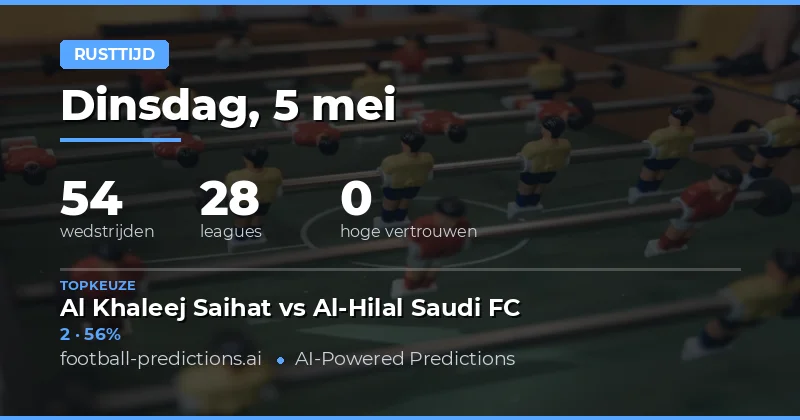 Het Belang van Halftijdresultaten in de Voetbalanalyse