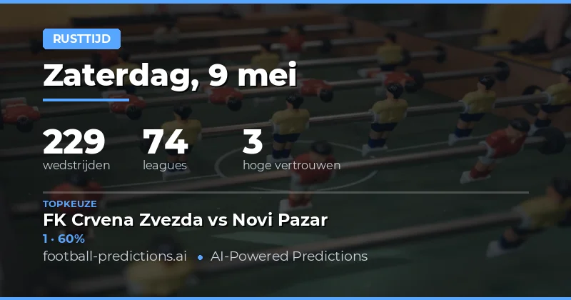 Strategieën voor Halftime Weddenschappen op 9 Mei 2026