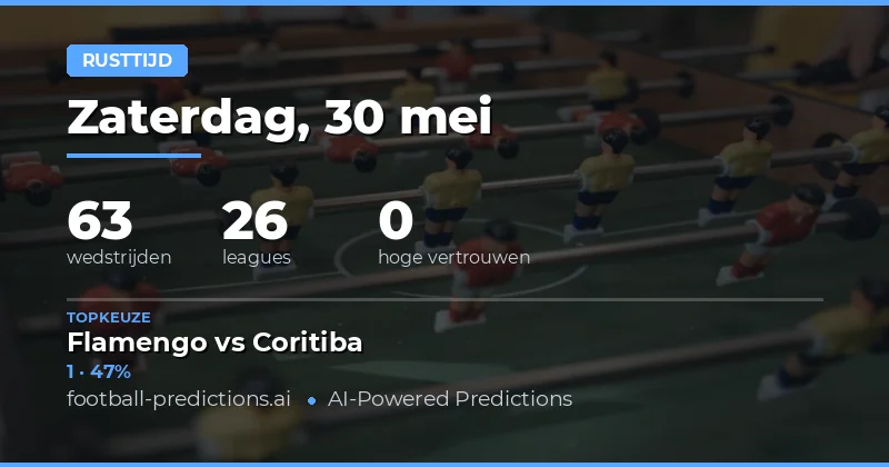 Strategieën voor Halftime Weddenschappen op 30 Mei 2026