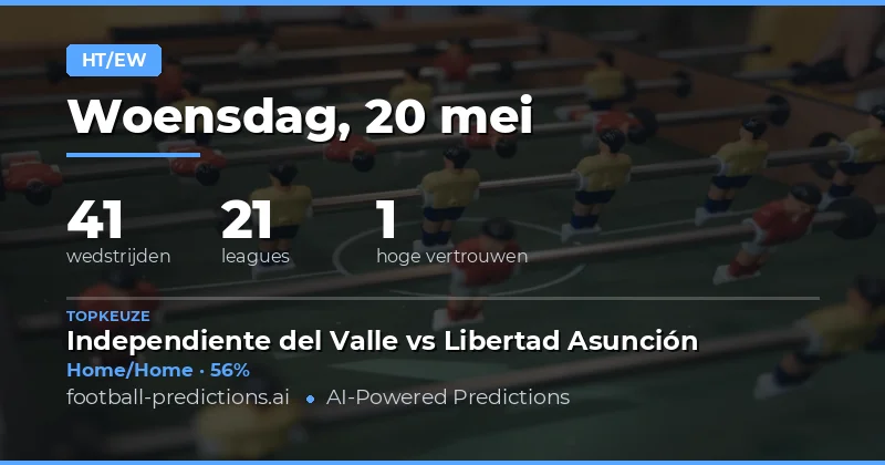 Halve Tijden Voorspellingen en Analyse voor Vandaag