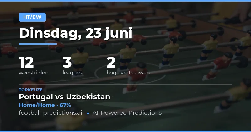 Top HT/FT Picks (23 jun 2026)