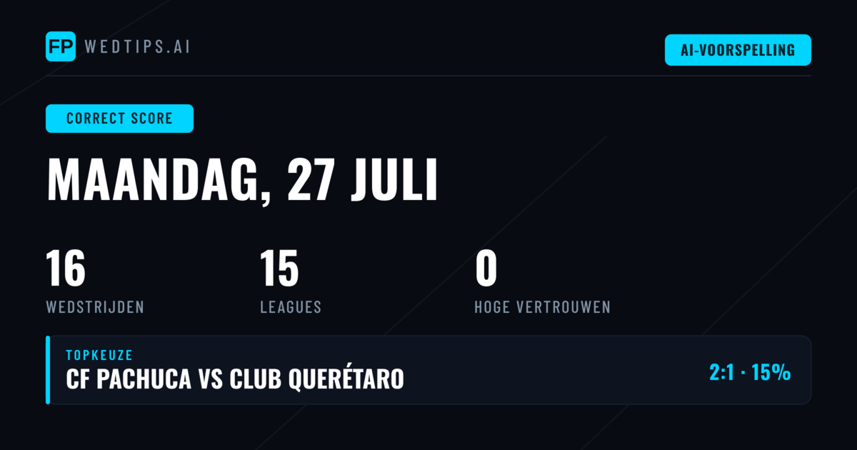 Introductie: CS Analyse voor 27 Juli 2026