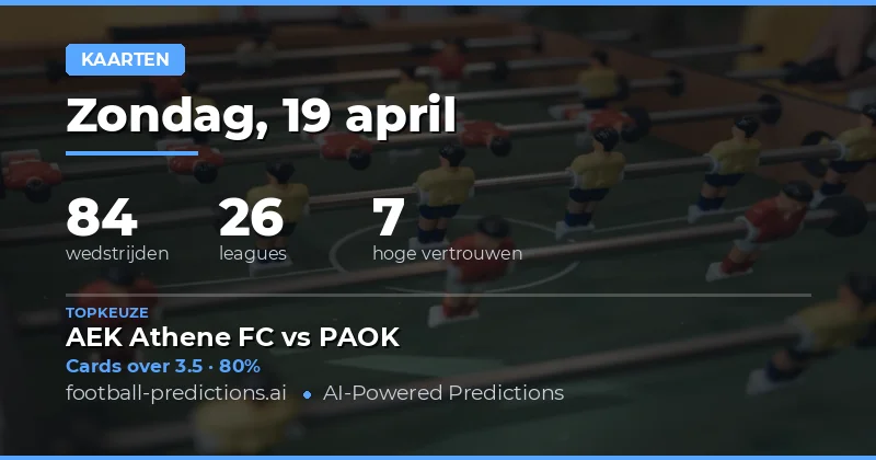 Kaartjes Over/Under voorspellingen: analyse en aanpak